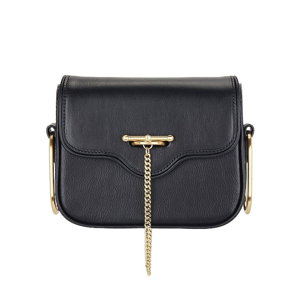 Sancia Sleek Black Osaka Crossbody Bag